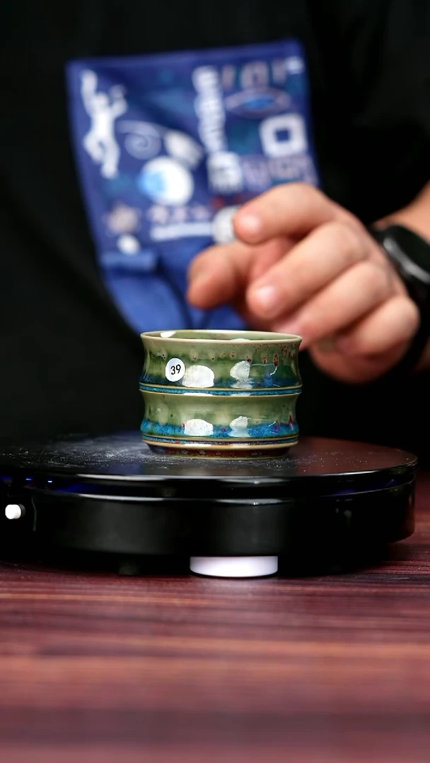 其他39#盼龙窑一级品原矿钧瓷竹节杯