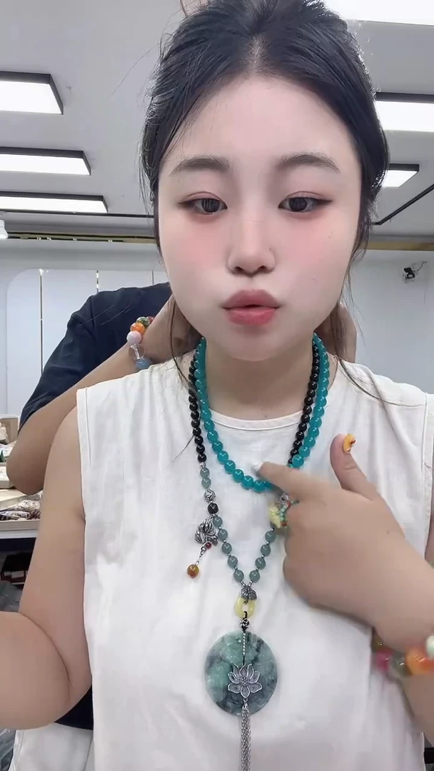 玛瑙/玉髓颈饰合金3133项链