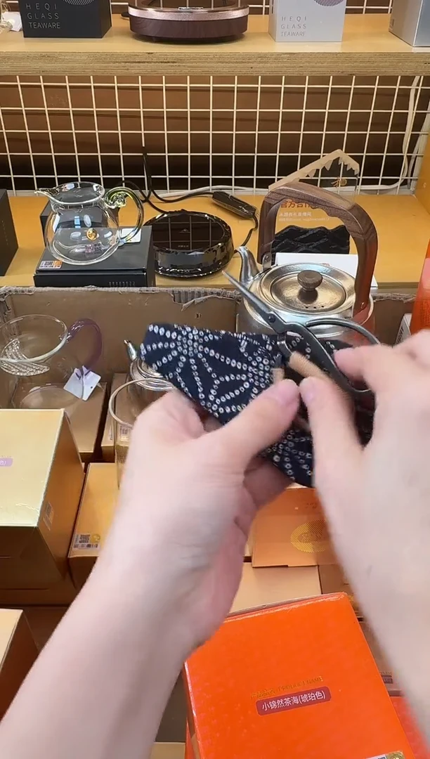 @@剪刀编织手把 有布袋