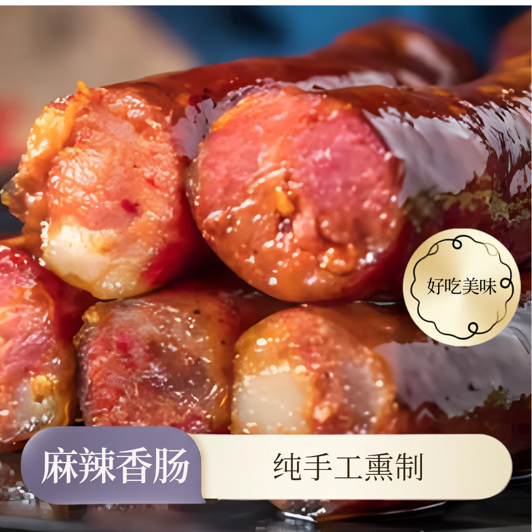 【麻辣香肠】川湘渝风味农家烟熏腊肠麻辣味1斤装