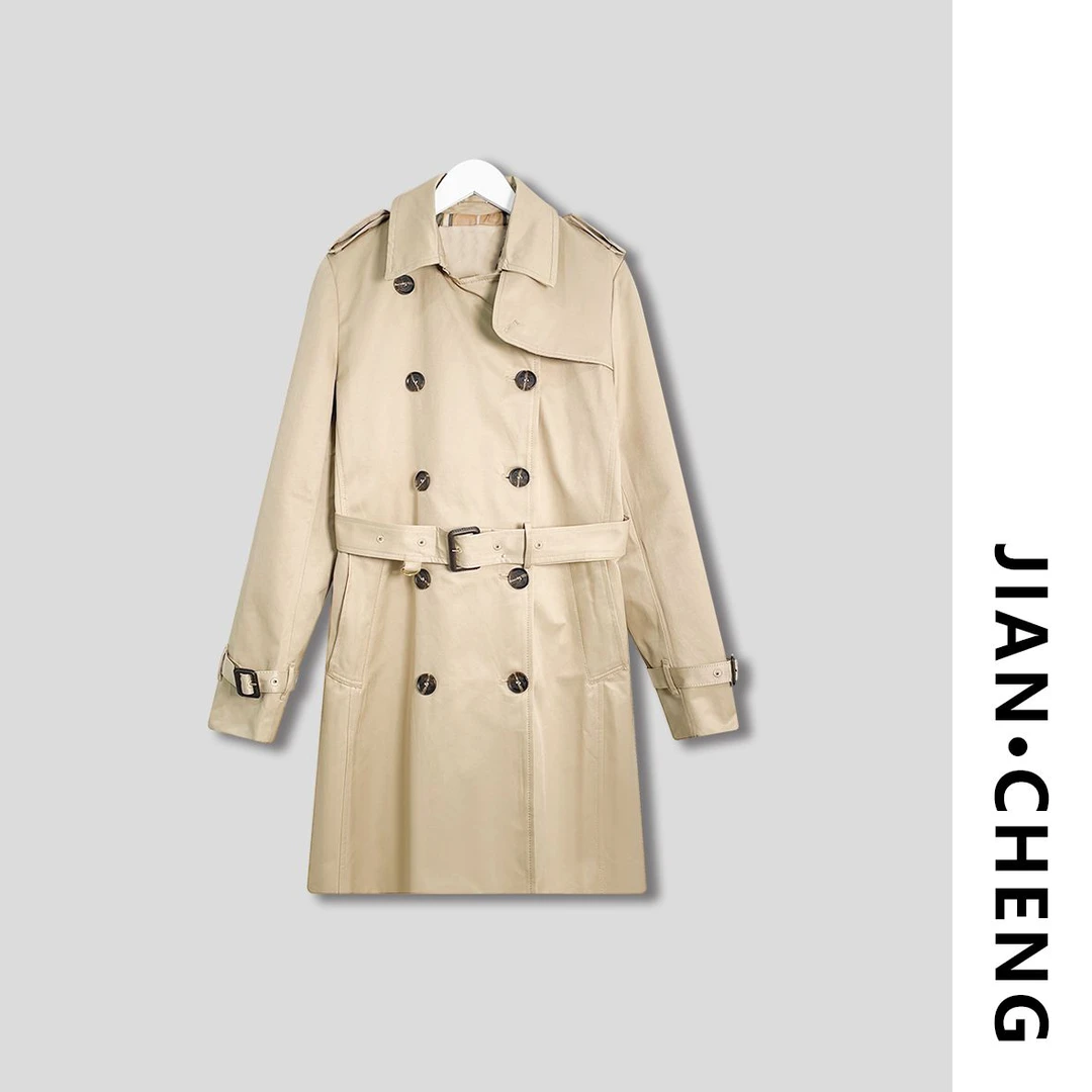 【简柽】中长款风衣外套D502-A206-0224