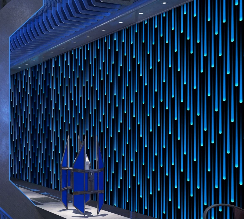 3D立体仿发光科技感星空墙纸网红定制壁纸酒吧KTV包厢包房壁画