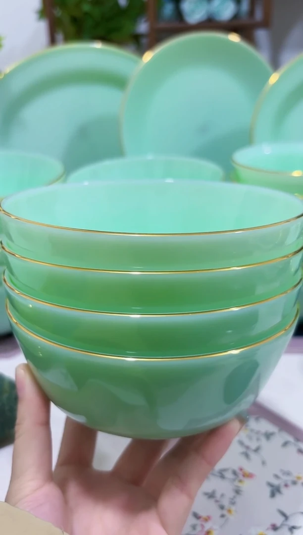 5.5英寸玉瓷碗4个口径13.8厘米