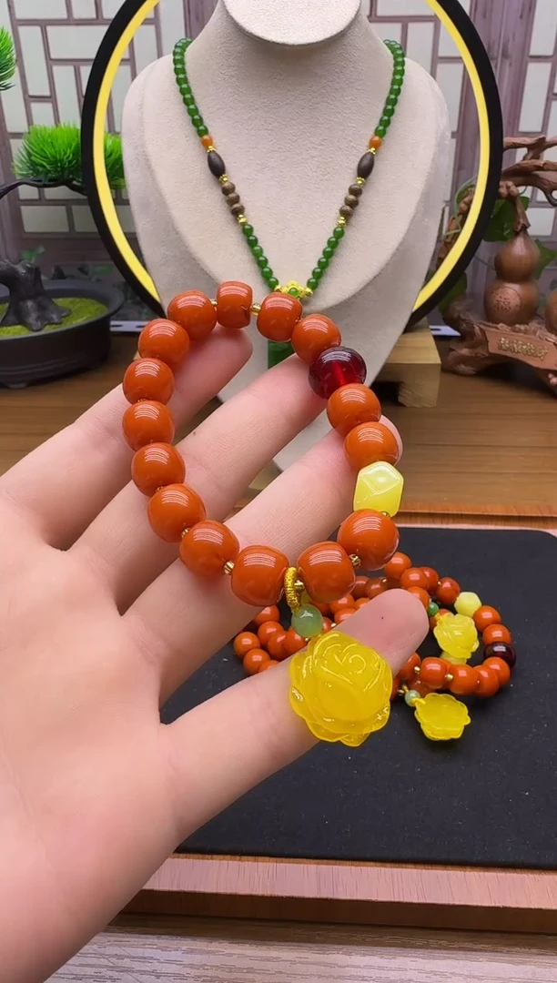 手链蜜蜡14K金镶嵌L20
