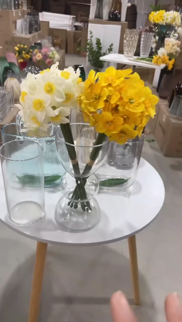 透明3层束腰花瓶