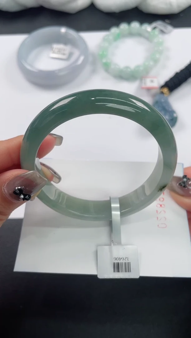 未镶嵌手镯翡翠基地发货H8863 55+