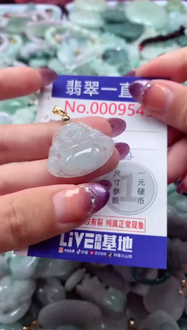 翡翠未镶嵌吊坠(不含链)9545