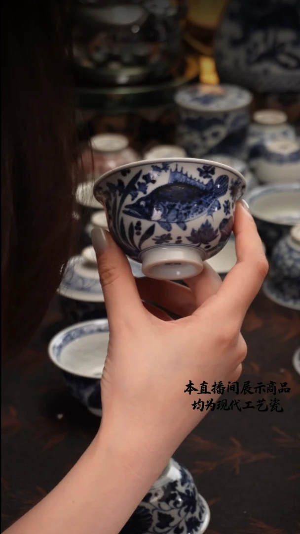 杯古蓝堂之精美茶器内