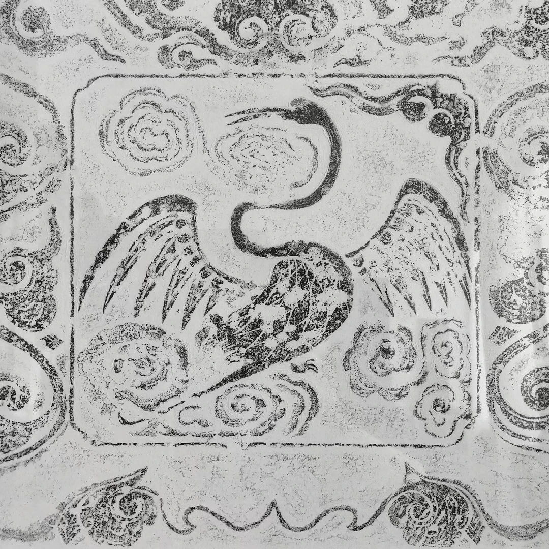 化龙堂仙鹤拓片138×69|装裱为参考图