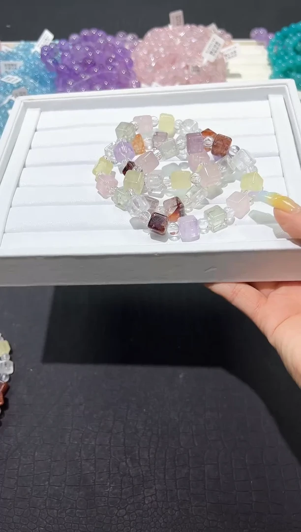 水晶手链未镶嵌68i多样性发其一【1条】默认微瑕