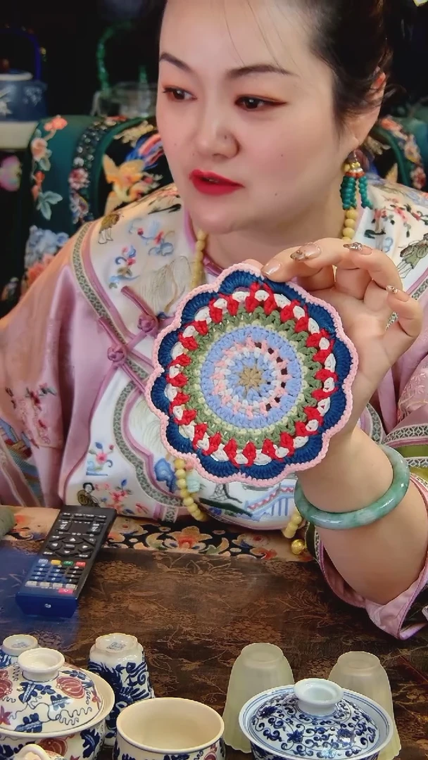 【闪购商品】茶具茶垫手工编制太阳花