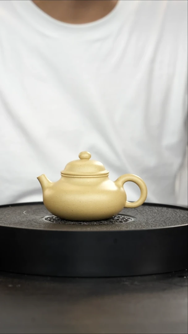 茶壶紫砂大水潭超纯梨皮本绿容天