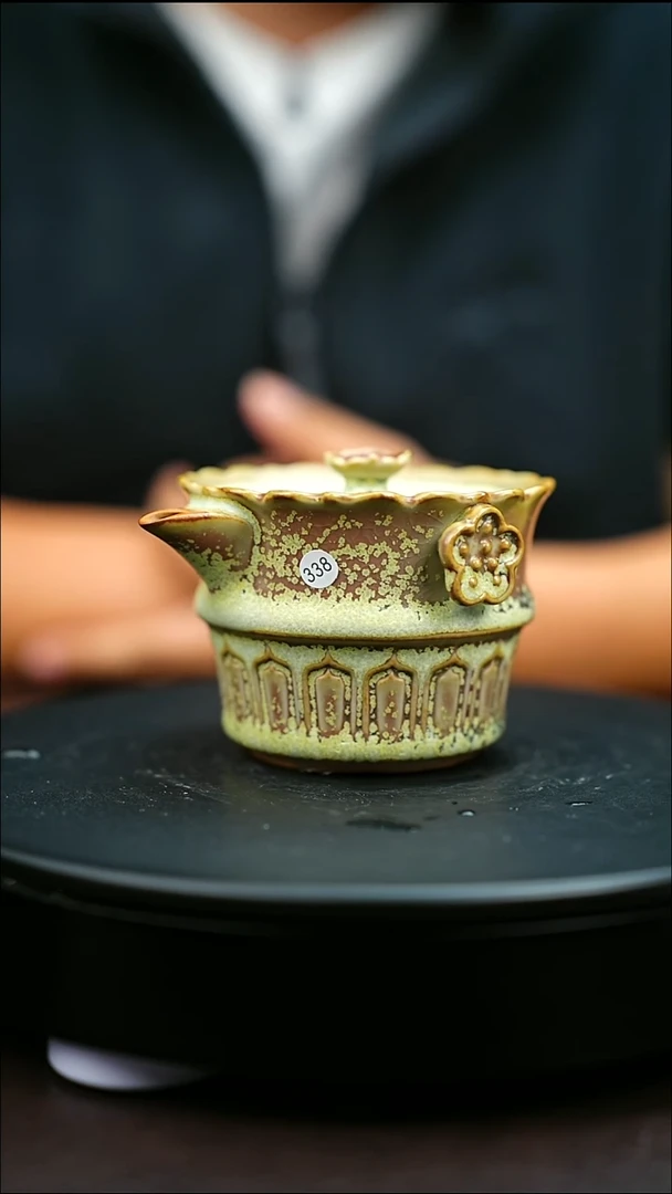 338#原矿钧瓷炉钧釉清欢壶