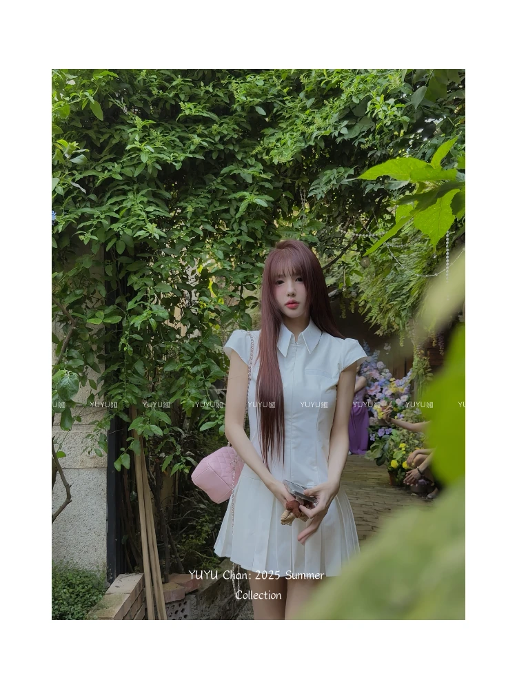 高尔夫甜美千金感显瘦POLO辣妹衬衫女生千金清冷感贵系衣服气质