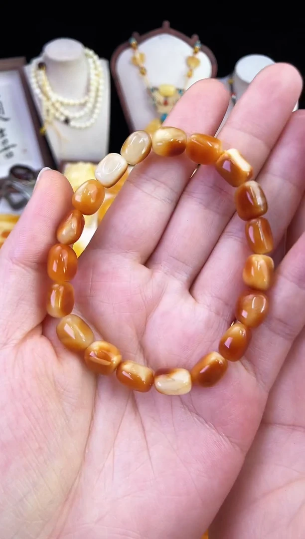 琥珀未镶嵌珠宝奇石柒月