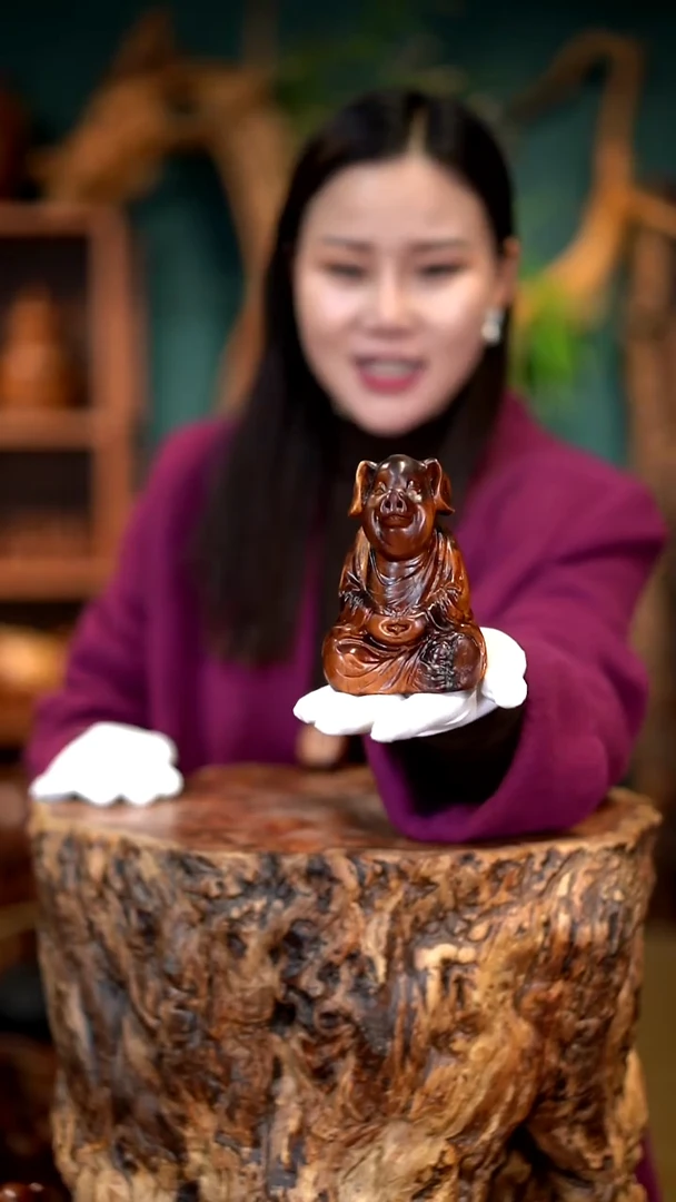 木雷击枣木生肖猪