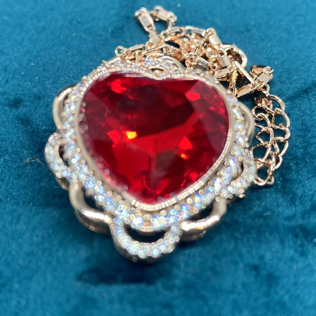 【南非库里南】NFKLN  红色海洋之心吊坠 318