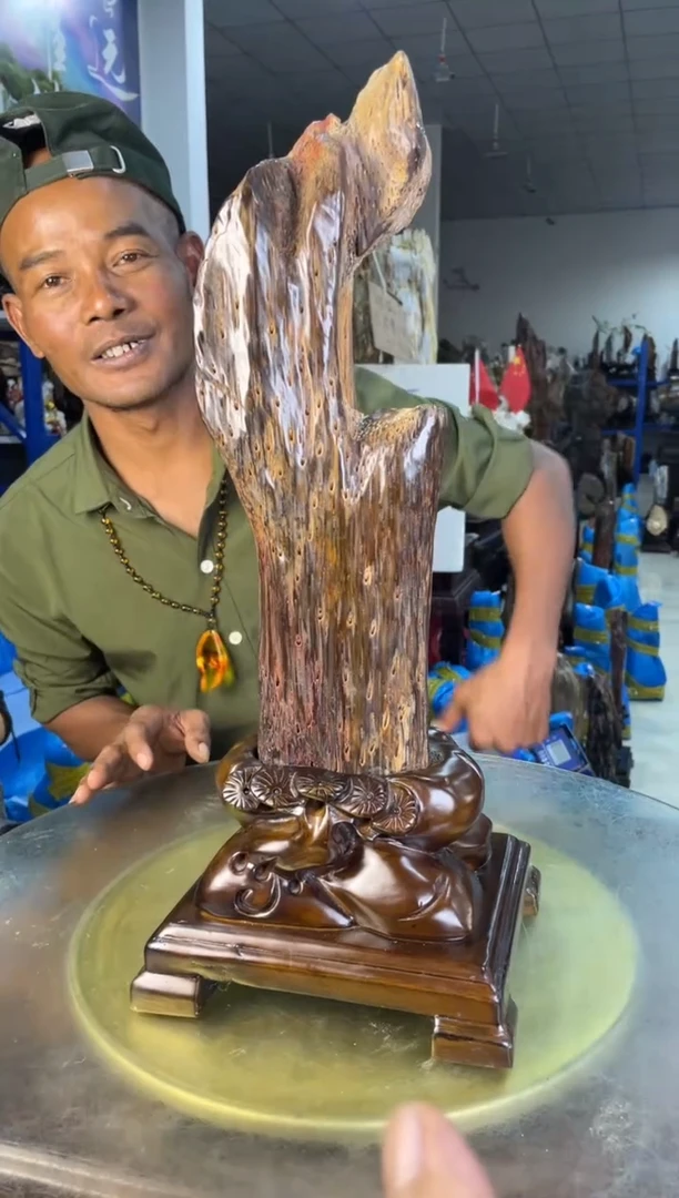 未镶嵌摆件硅化玉48