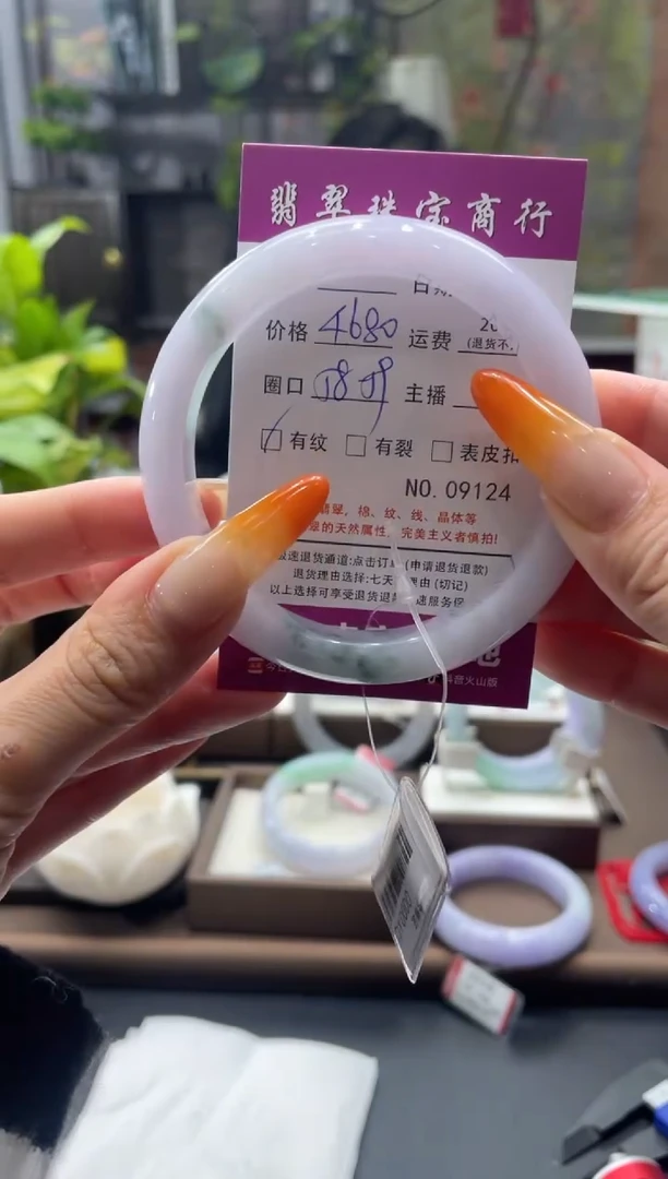 未镶嵌手镯翡翠9124****