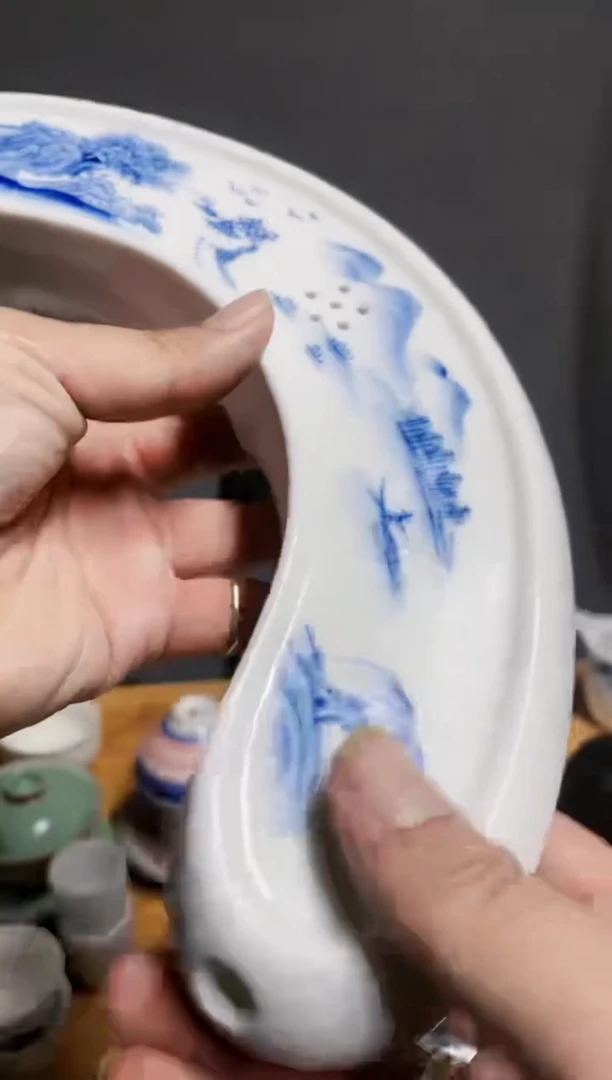 【闪购商品】【瓷心匠物】直播间福利山水茶盘