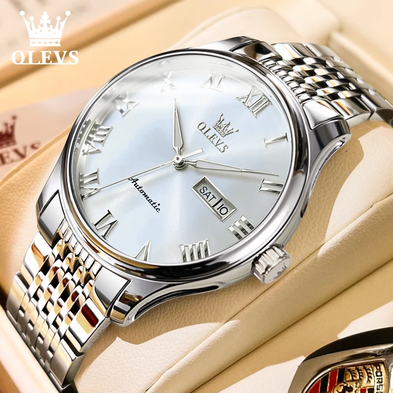 欧利时高档男款机械表全自动防水手表夜光时尚简约名表潮流腕表