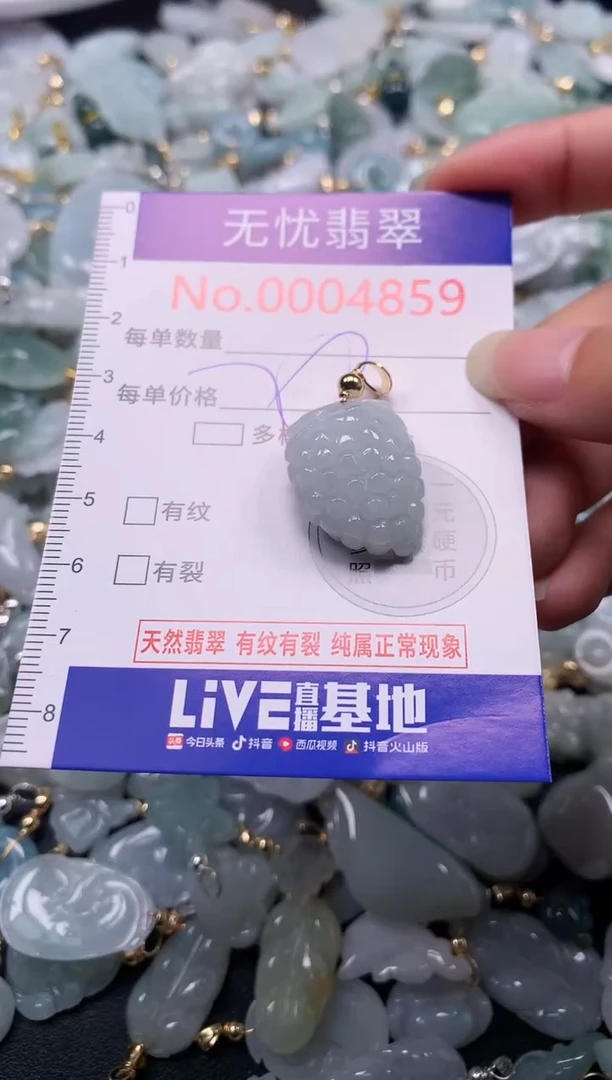 吊坠(不含链)未镶嵌翡翠4860