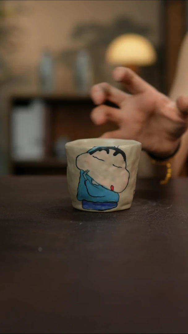 杯景德镇陶瓷杯碗柴烧多人微瑕