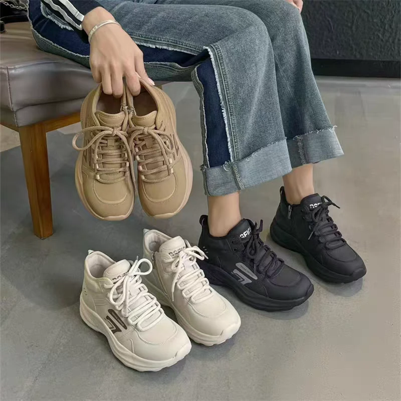 高颜值超轻舒适运动休闲鞋女加绒保暖棉鞋2025秋冬新款低帮健步鞋