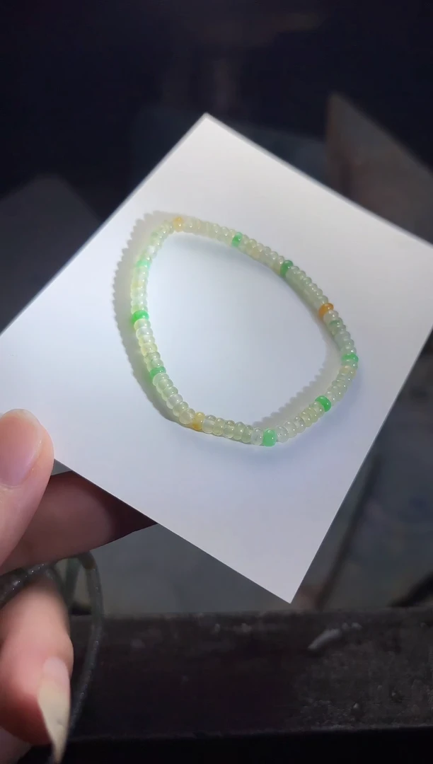 定制翡翠手串未镶嵌大禹翡翠手镯定制
