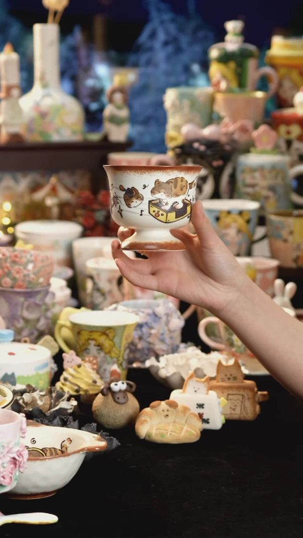 其他陶景德镇釉下彩手绘设计师款陶瓷