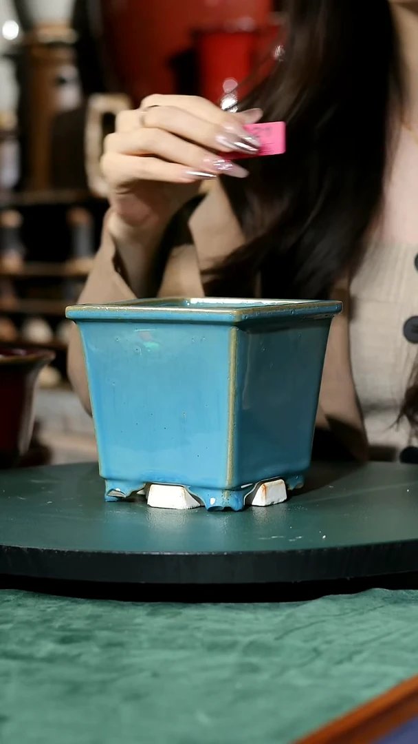 【石湾花盆】5寸方斗盆121