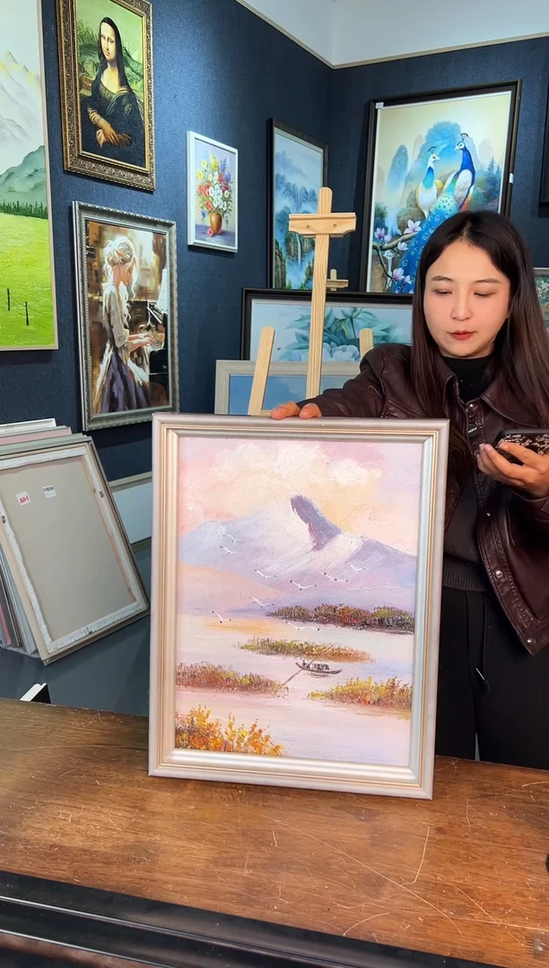 【闪购商品】油画20号 30*40 山水写意-手绘油画