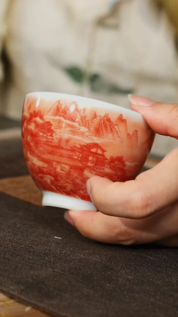 茶壶紫砂7 梵红瓷杯