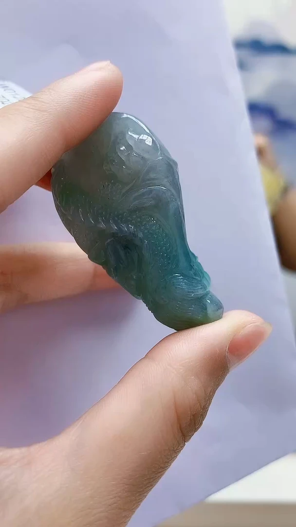 未镶嵌定制翡翠4688lr-毛货挂件161