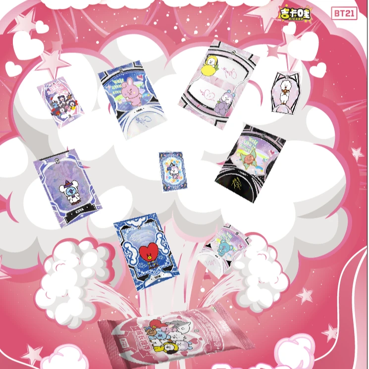 【玩法合集】吉卡哇 BT21《成长相伴》官方收藏卡牌盲盒【拆盒】（代拆）