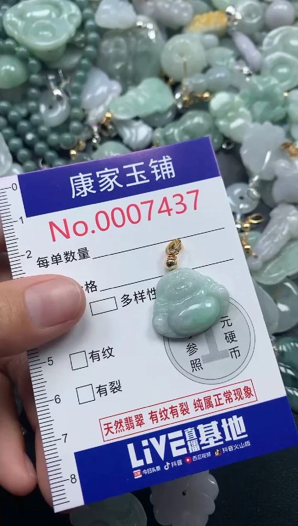 吊坠(不含链)未镶嵌翡翠7437