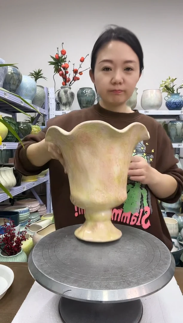 12.25陶瓷花盆直播链接高.  25    口20