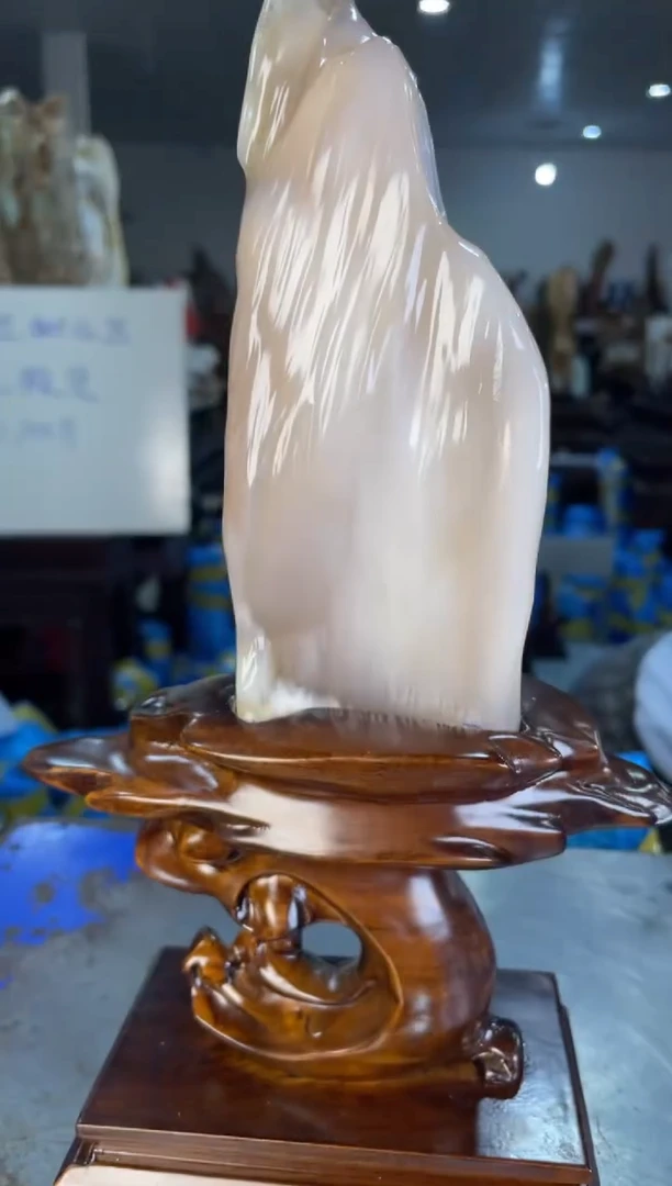 未镶嵌摆件硅化玉42