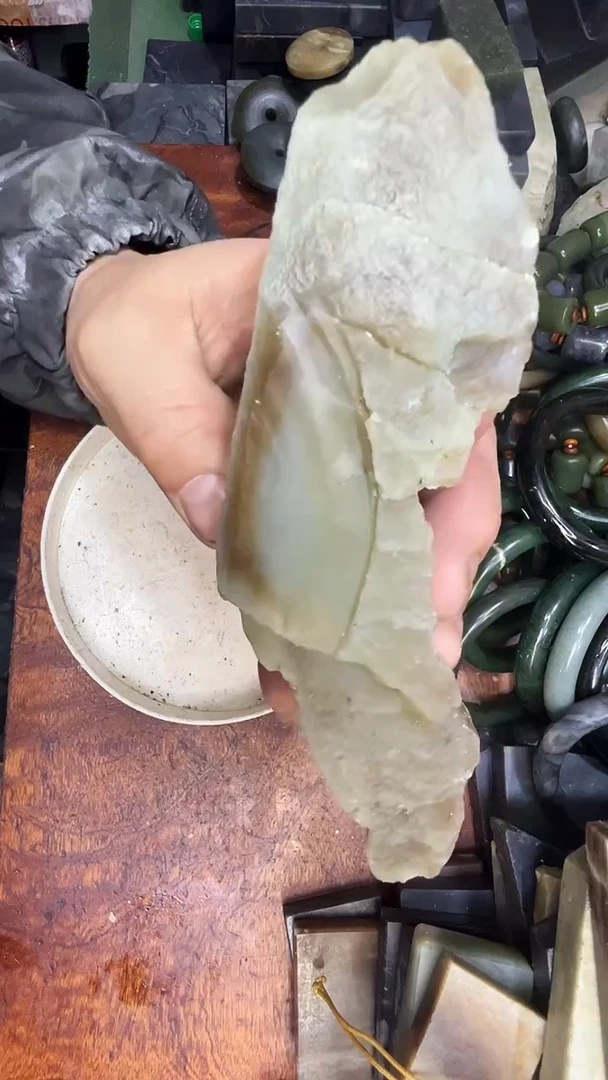 未镶嵌和田玉珠宝半成品1