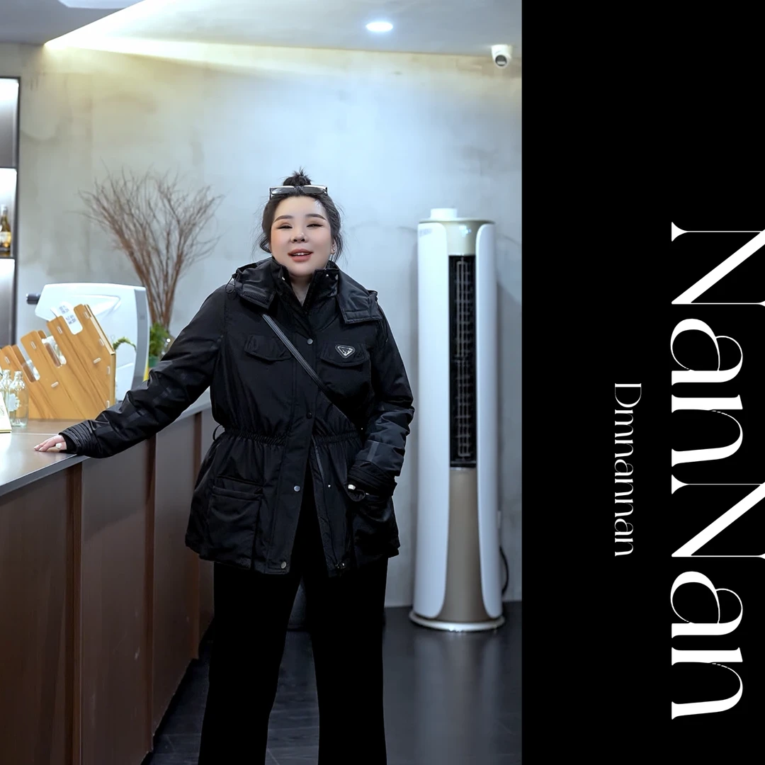 【楠楠推荐】收腰连帽显瘦羽绒服B5048