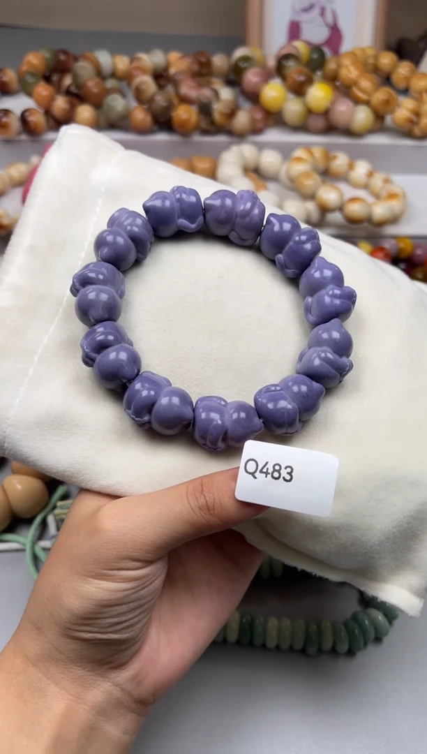 手串菩提根/象牙果এ****এQ483牙果悟道猫猫22mm一串通货