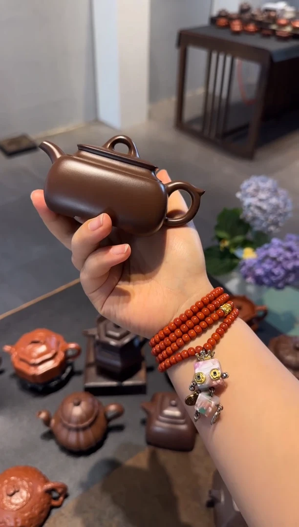 茶壶紫砂长四方 紫砂壶