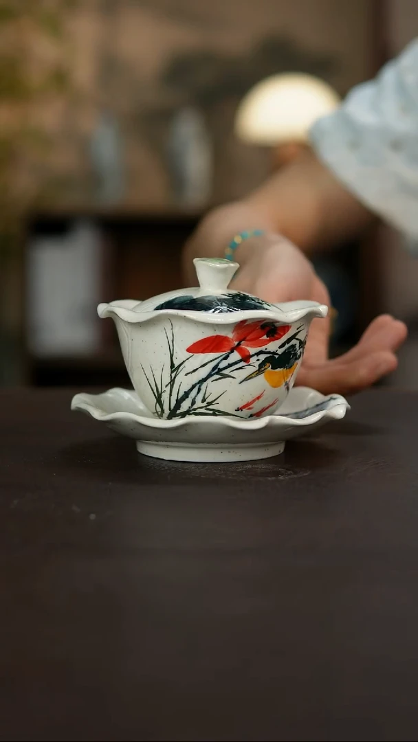 杯景德镇陶瓷杯碗柴烧多人