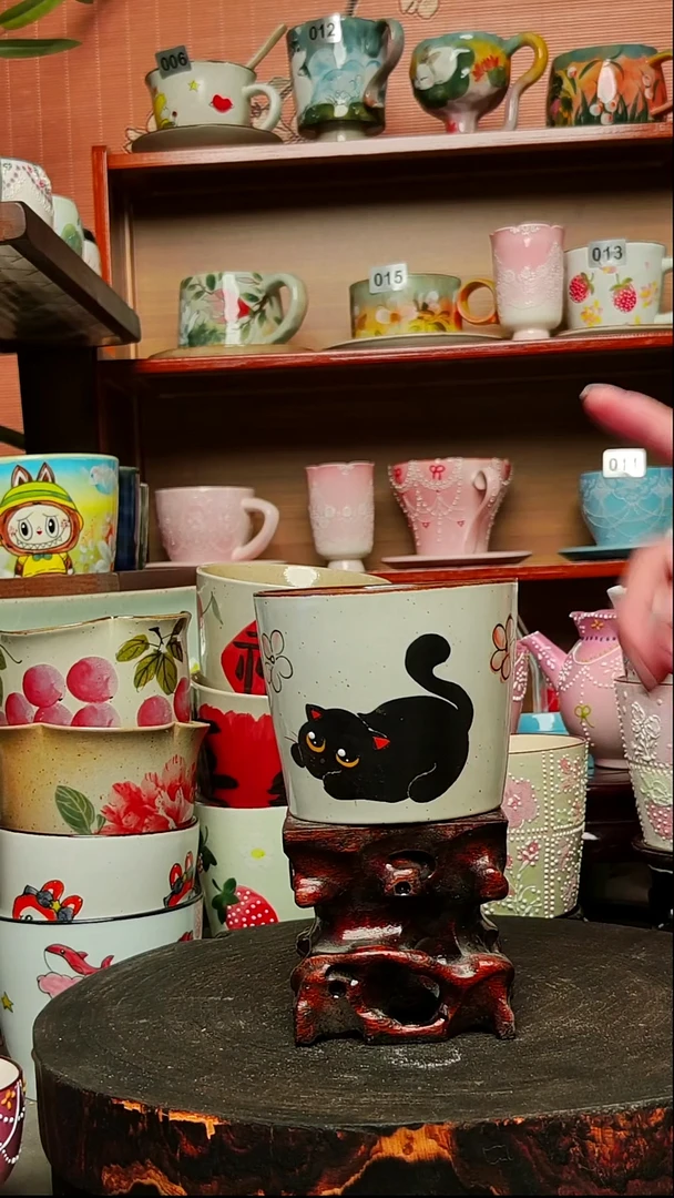 摆件陶景德镇手绘创意陶瓷有瑕