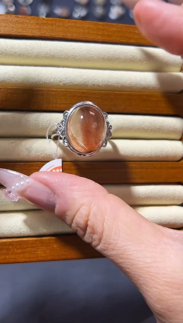 【闪购商品】水晶戒指银S925镶嵌发一（59）