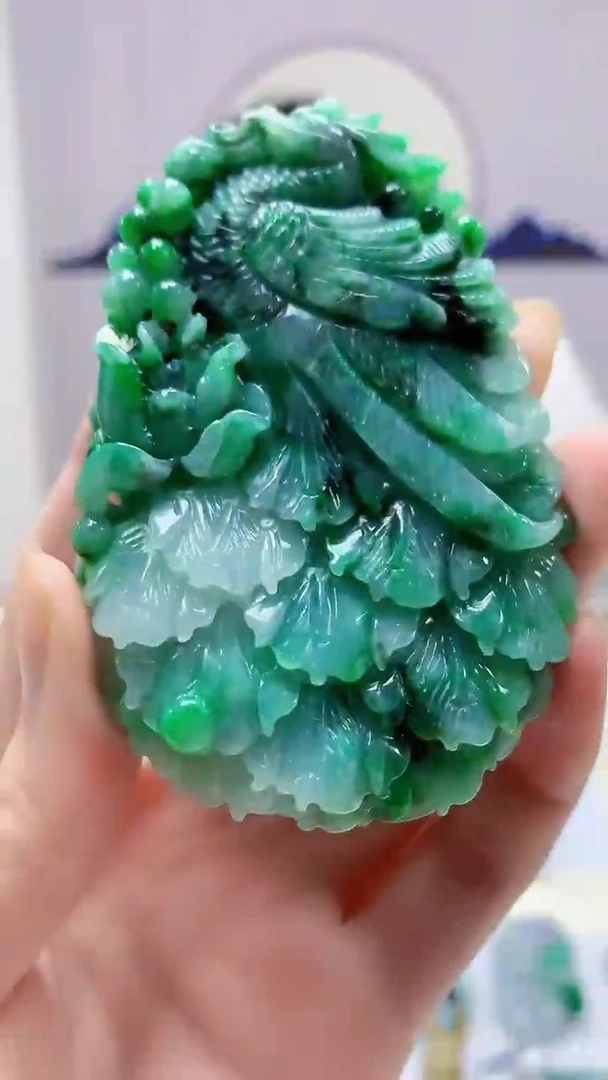 【闪购商品】定制翡翠未镶嵌4688zm-毛货挂件凤凰303