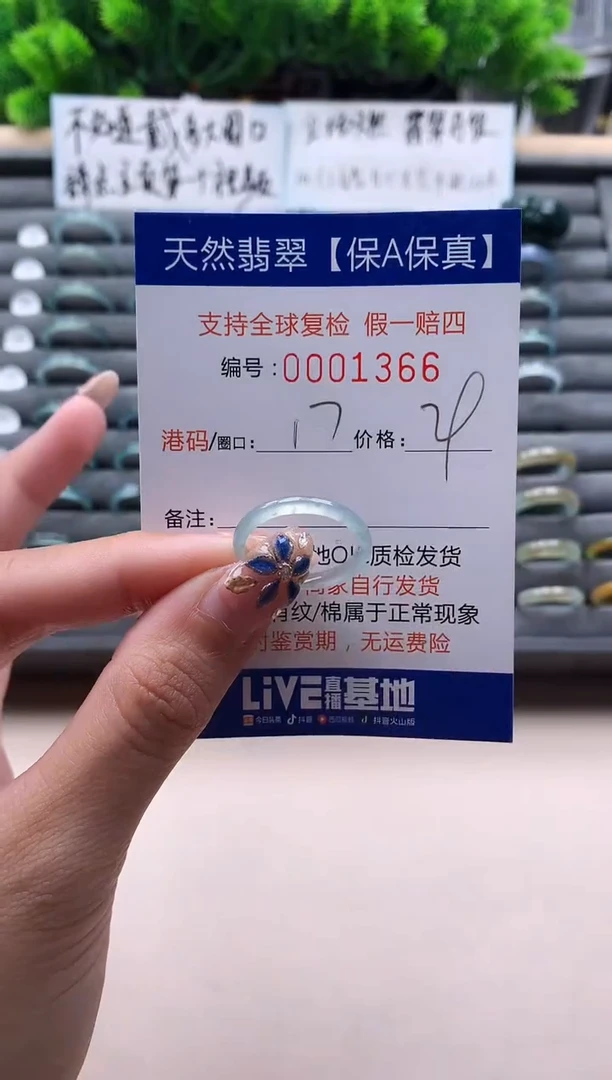 未镶嵌戒指翡翠1366