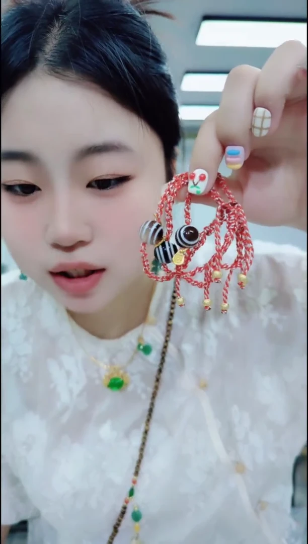 玛瑙/玉髓颈饰合金1404单眼手绳