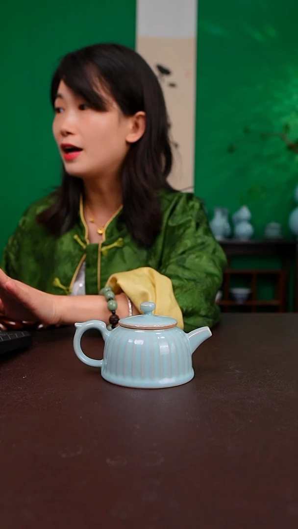 天青青莲壶不完美 简装