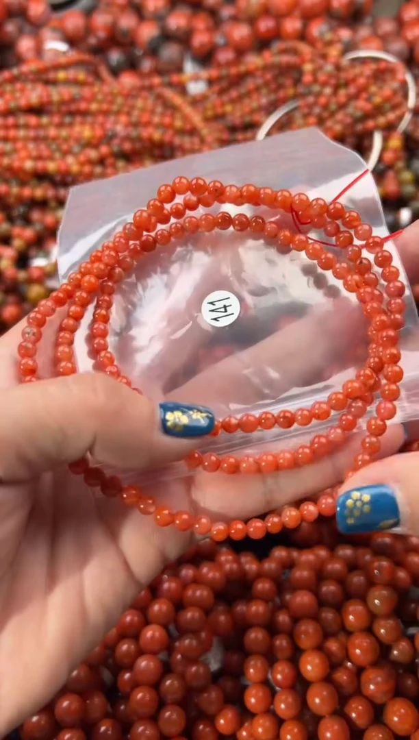 未镶嵌手串南红玛瑙4+